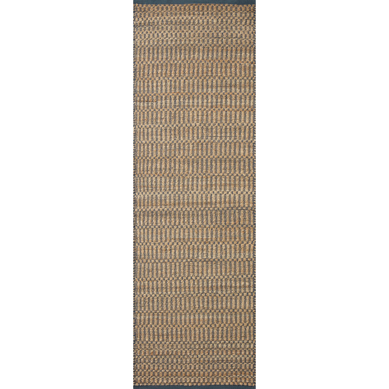 Angela Rose x Loloi Colton Natural / Navy Area Rug, Square 1'5"