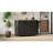 51" Fluted Kitchen Island With Drop Leaf, Farmhouse Accent Kitchen Island On Wheels With Internal Storage Rack, Rolling Kitchen Cart With Towel Rack For Kitchen, Dining Room, Black Ash-1637003578