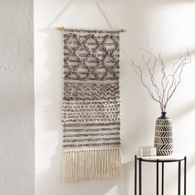 Cotton Wall Hanging with Rod Included