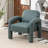 Iryanna Upholstered Faux Leather Armchair-1629947670