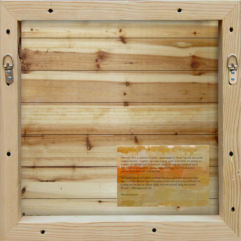 No Frame Print on Wood, 61cm H x 61cm W