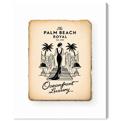 «Palm Beach Royal», reproduction d'art sur toile, citations par Art Remedy