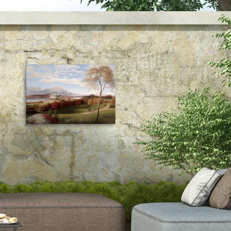 Marcus Jules, peinture populaire sur toile, H 12 po x l 19 po