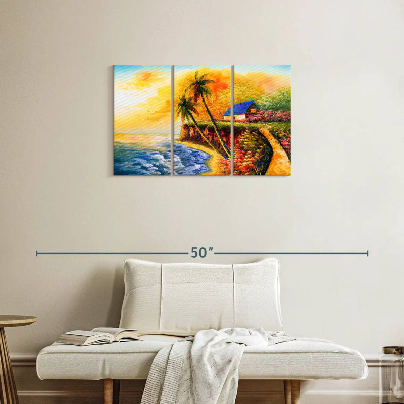 Coucher de soleil tropical Gillard, H 20 po x l 33 po