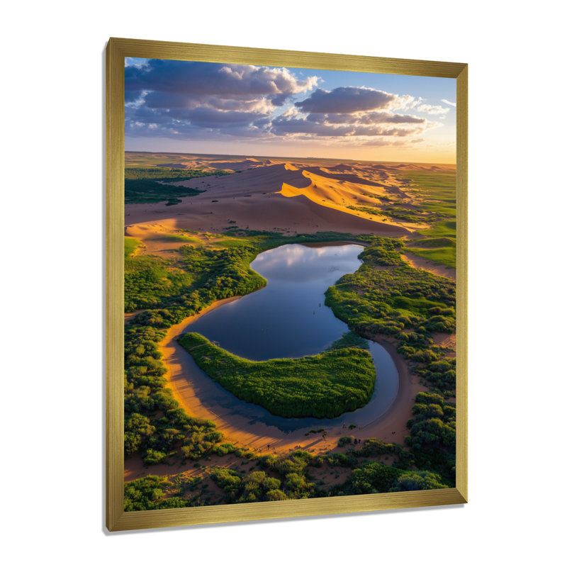 Wycombe - Landscapes Canvas Prints, H 44 po x l 34 po, Reproduction encadrée sans passe-partout, Doré