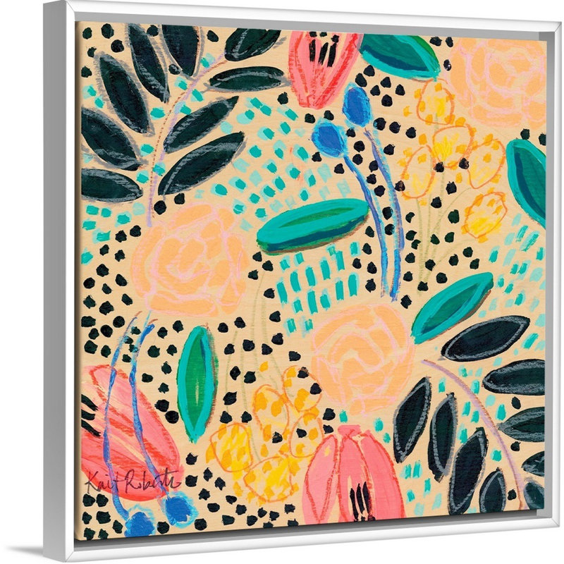 «Love, and Ensuite Some» par Kait Roberts, reproduction d'art sur toile, H 18 po x l 18 po x P 1,75 po, Cadre blanc