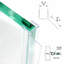 Ensemble de joint de porte de douche pour verre de 3/8 po: balai de fond en polycarbonate ultra transparent de 36 po + deux joints latéraux de 80 po (ensemble de 3 pièces)-122652907