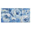 Contemporain bleu et blanc - reproduction d'art sur toile-38029043