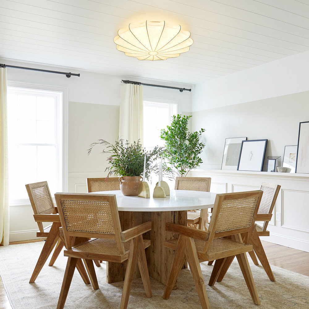 Silk Semi Flush Mount, 8.66" H x 15.75" W x 15.75" D
