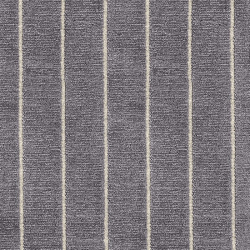 Maxton Striped Throw Pillow, Rectangle 12"H x 21"W, Gray, Feather