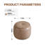 30cm Small Tufted Round Upholstered Ottoman-1622028408
