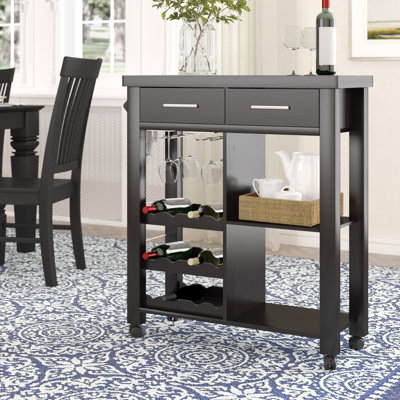 Sanderson Wood Bar Cart