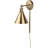 V4981 Ingresar Steel Plug-in Adjustable Antique Gold Armed Sconce with Rotary Style Switch-136387095