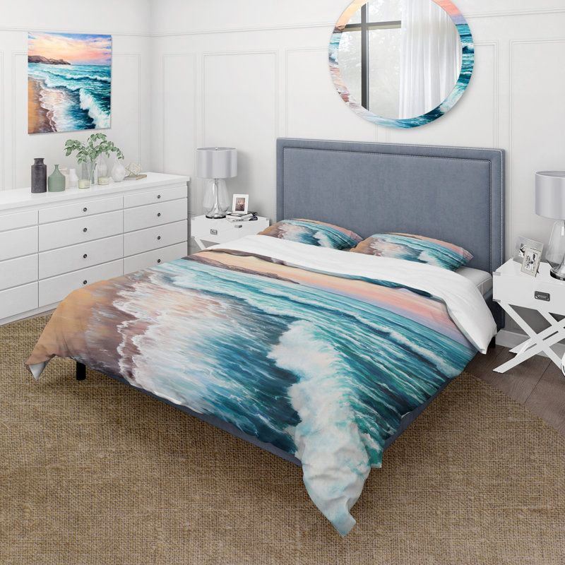 Corene Polyester Twill Duvet Cover, Twin Duvet Cover + 1 Standard Sham