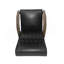 Chaise d'appoint rembourrée Mid-Century moderne, similicuir neige-2097779176