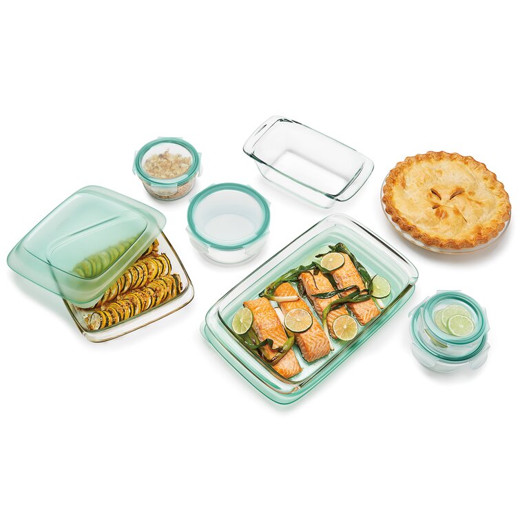 OXO Good Grips 14 Piece Clear Glass Bake, Serve, and Food Storage