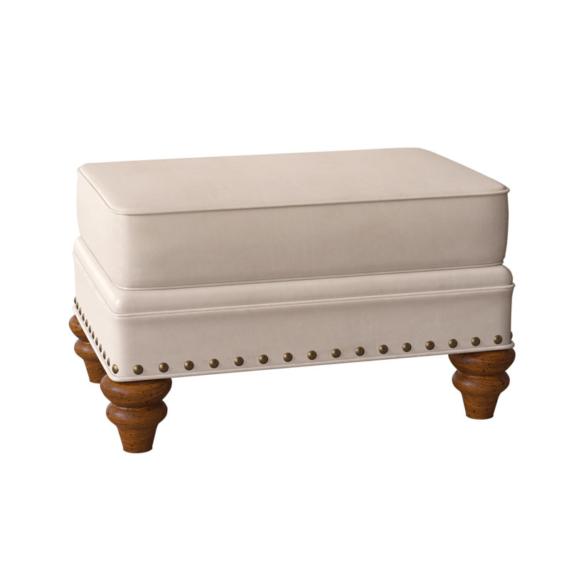 Repose-pieds Carrado, Cuir véritable minéral Rio, Nouveaux classiques, Naturel français