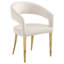 Artisanat de qualité supérieure - Ensemble de 2 accoudoirs rembourrés en velours beige crème Rasen (ensemble de 2)-42309315