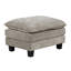 Chenille rectangulaire moderne, fabrication en contreplaqué, rembourrage en mousse haute densité, dimensions de 34 po x 26 po, foncé, hauteur de l'assise de 20,5 po, pour espace de vie contemporain en chenille, cadre, ressorts ensachés,