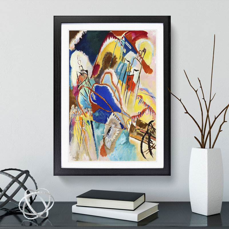 Improvisation No.30 by Wassily Kandinsky - Picture Frame Painting, Black Framed, 65cm H x 48cm W x 2cm D