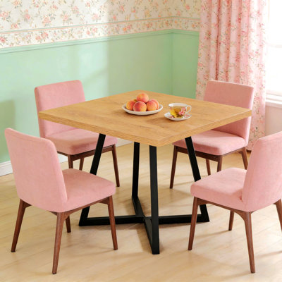 Bureau d'ordinateur carré, table de salle à manger, petite table de conférence