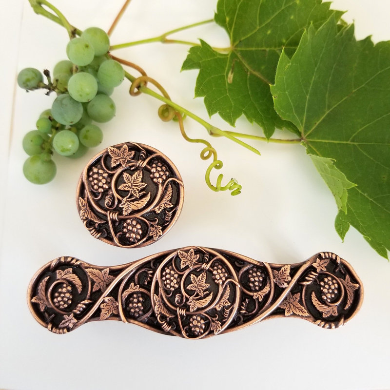 Tuscan Mushroom Knob, Antique Copper