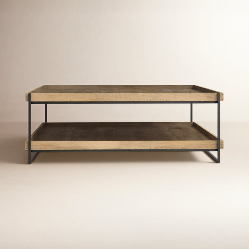 Lupita Solid Wood Top Single Coffee Table