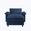 Fauteuil surdimensionné avec repose-pieds Chenille-301070763