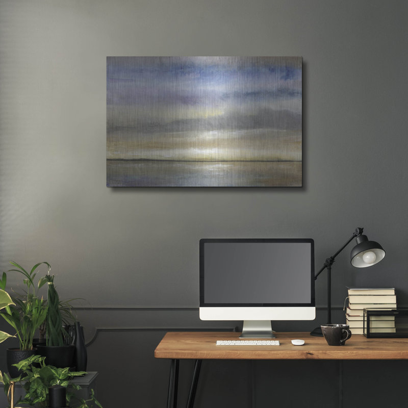 Red Barrel Studio® «Evening Calm I» par Tim O'Toole, art mural en métal, H 24 po x l 36 po