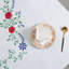 Housse de table en coton épais brodée à la main - Nappe décorative à imprimé floral pour table de salle à manger et décoration intérieure