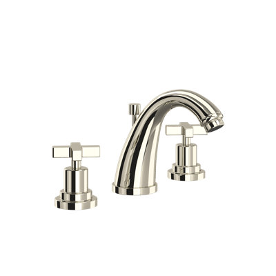 Lombardia Widespread Lavatory Faucet With C-Spout