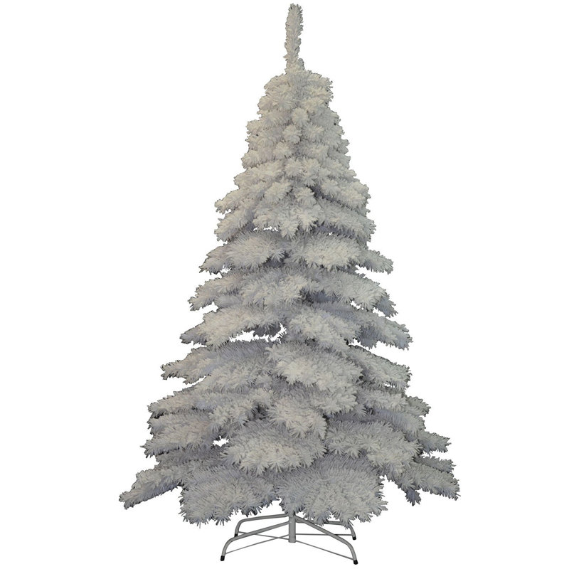Arbre de noël artificiel blanc 6,9 pi