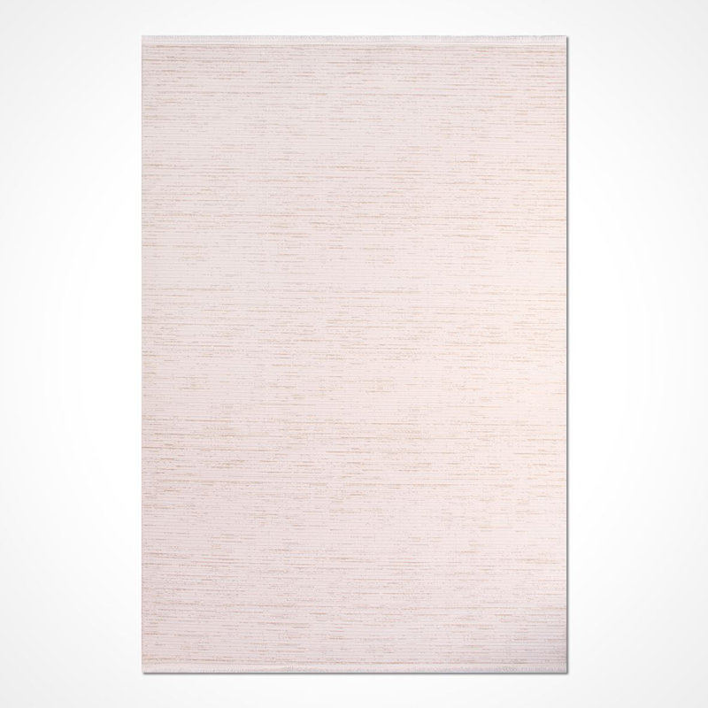 Tapis crème moderne antidérapant lavable à la machine