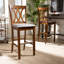 Upholstered Counter Stool with Solid Wood Frame-1377220014-1377220015-1377220018