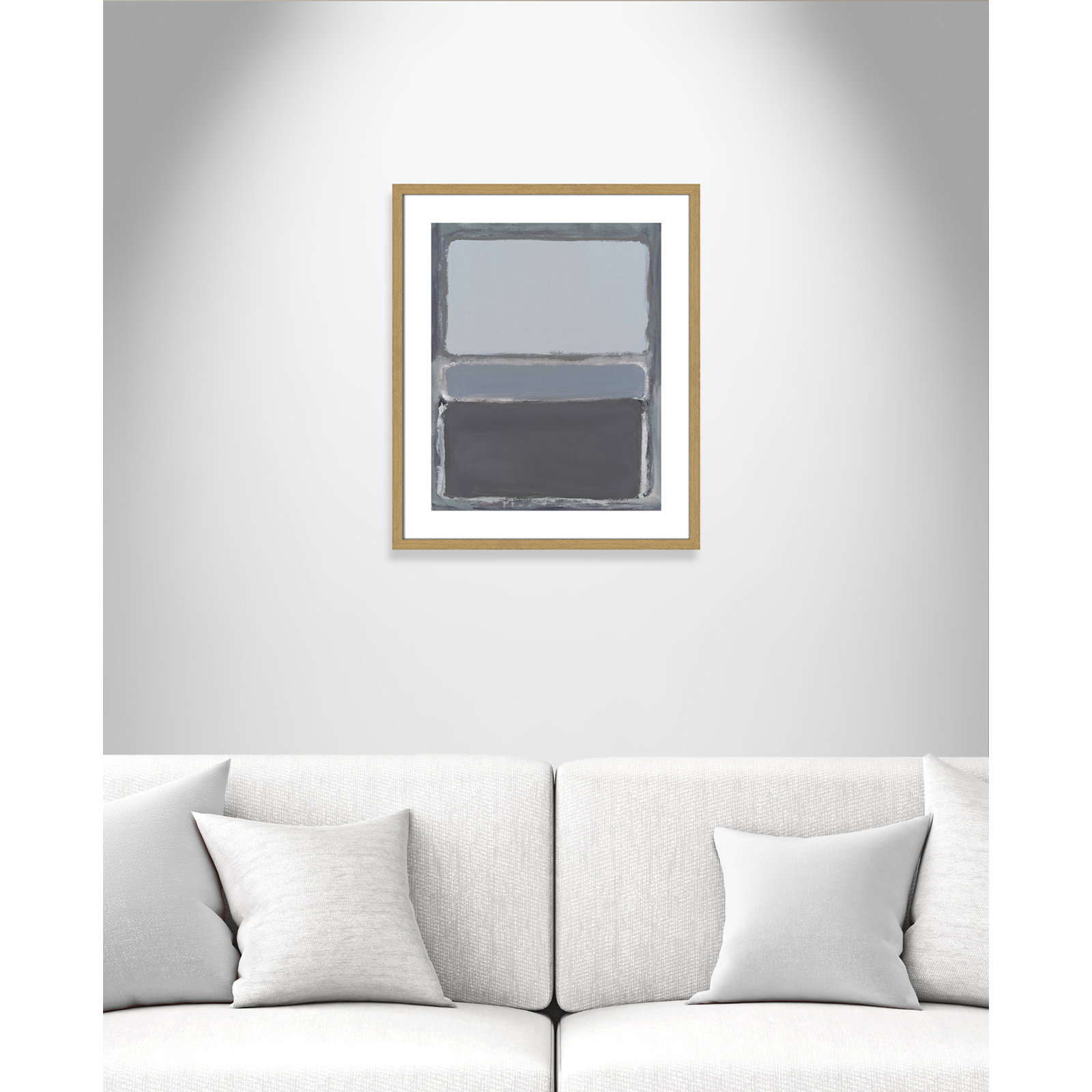Cade "Morning Dew 2" Print by Filippo Ioco, 25.5" H x 21.5" W x 0.75" D, Beige Wood Framed Paper
