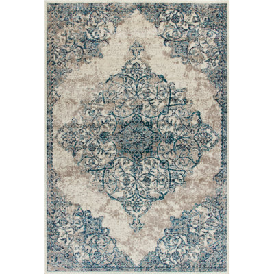 Tapis oriental bleu / beige Allain