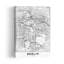 Carte de la ville de Berlin, rétro, art abstrait rétro, impression murale-6775647