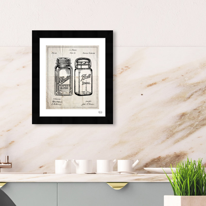 " Mason Jar - Adapted 1853 ", 13.5" H x 11.5" W x 0.5" D
