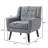 Gillermina Button Tufted Back Linen Blend Armchair-367076781