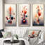«Metamorphosis Interior Design Retro Futuristic», 3 pièces sur toile-1653529665-1653529670
