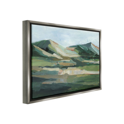 «Brushed Mountain Peaks Floater Frame» par Ethan Harper sur