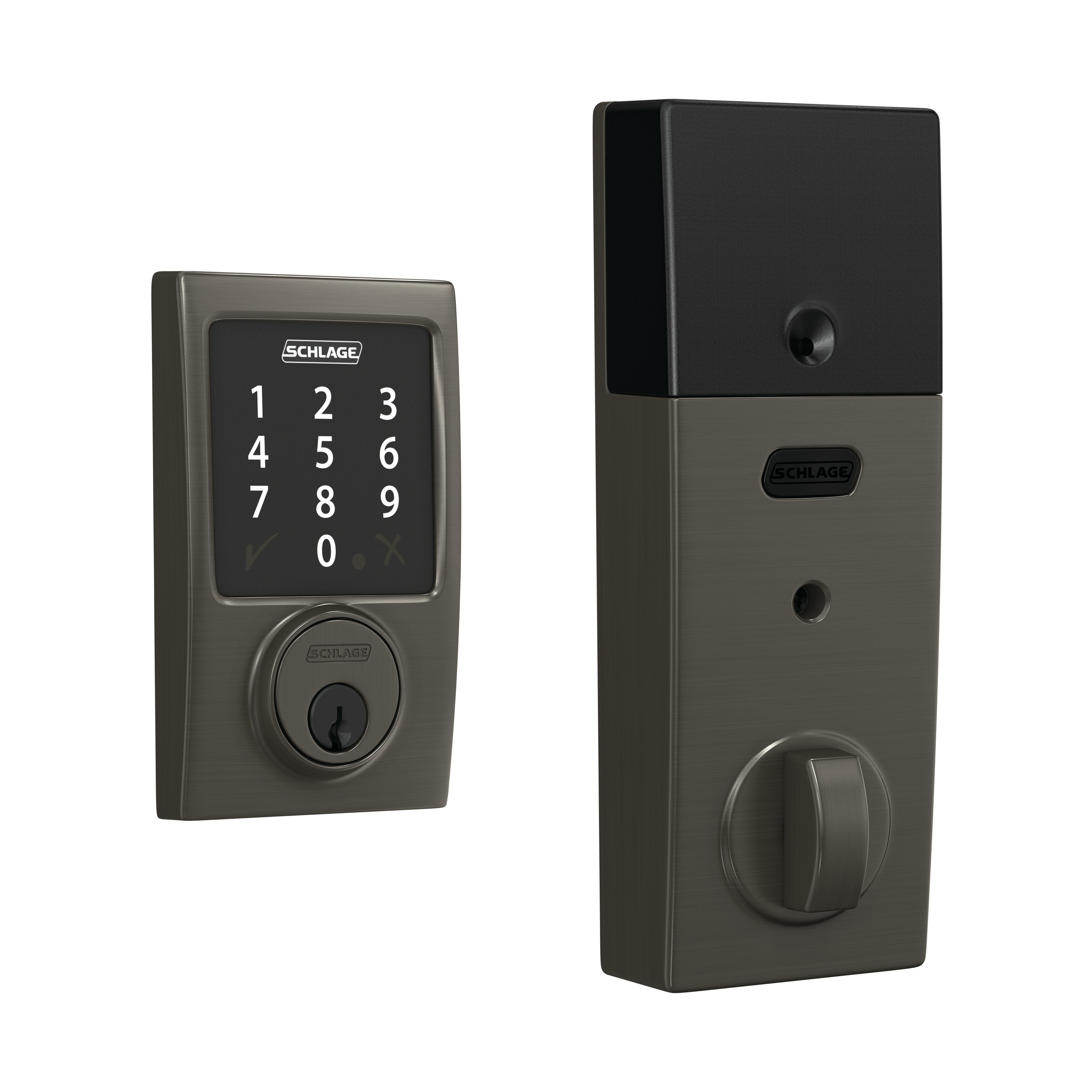 Schlage JBE105BIL619 Electronic Deadbolt Finish: Satin Nickel