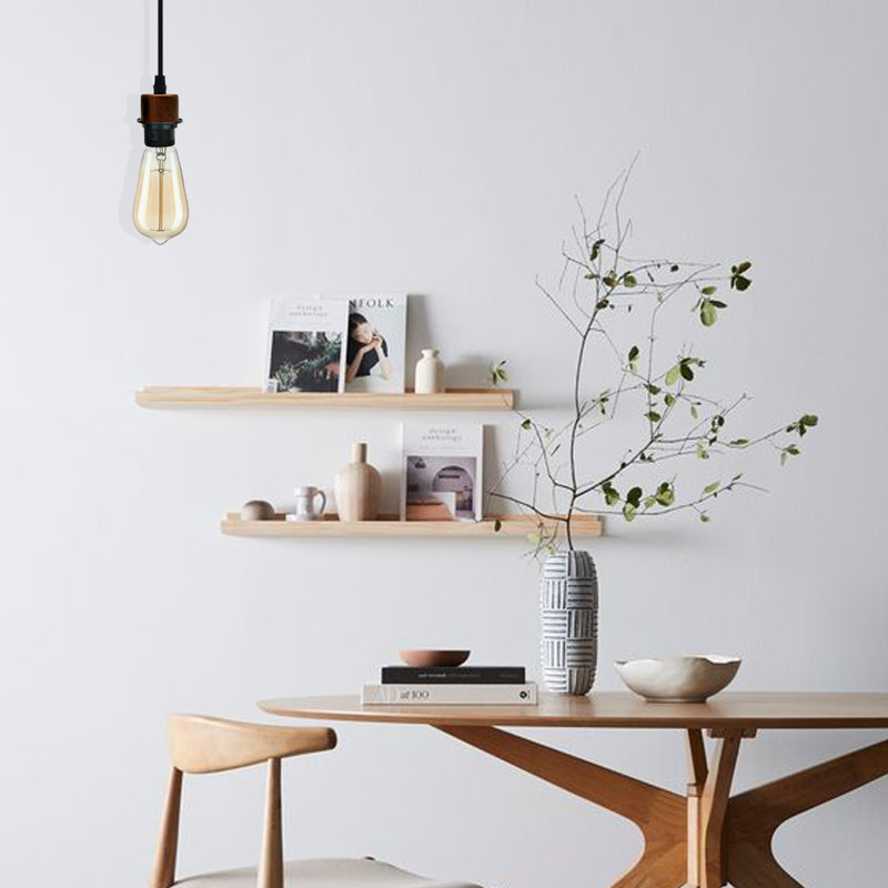 Bithlo 10x Industrial E27 single Pendant Light Holder Set – Williston Forge Adjustable Ceiling Fittings with 95cm Cable for Home or Commercial Use