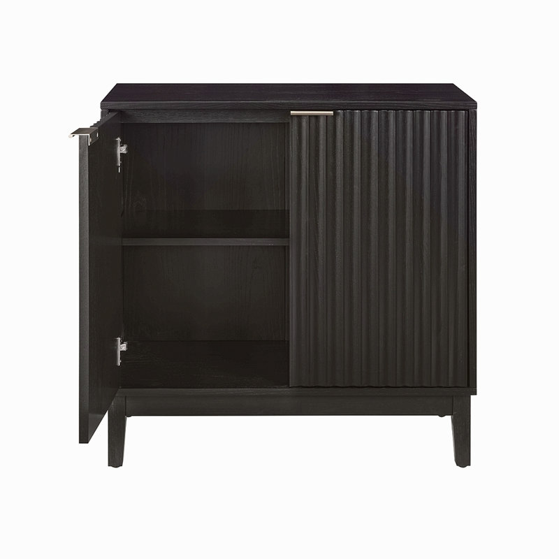 Armoire de rangement 2 portes, Noir