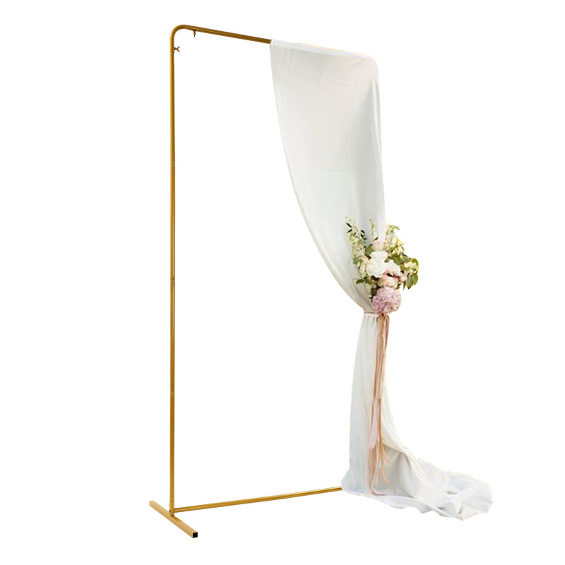 Wedding Backdrop Stand with Cover, Beige