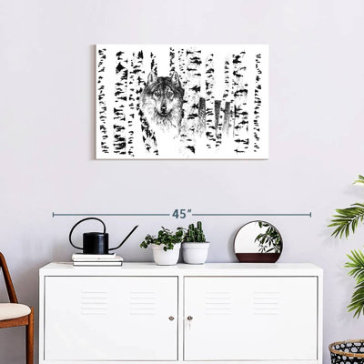 Harnek Birch Tree Forest Wolf
