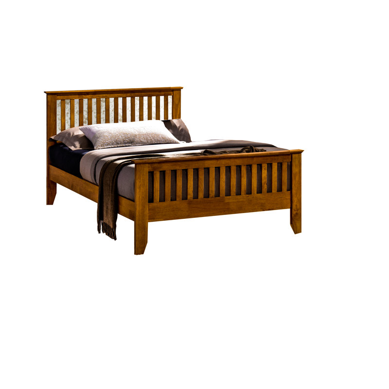 Gallegos Solid Wood Storage Bed, Single (3'), Honey Oak