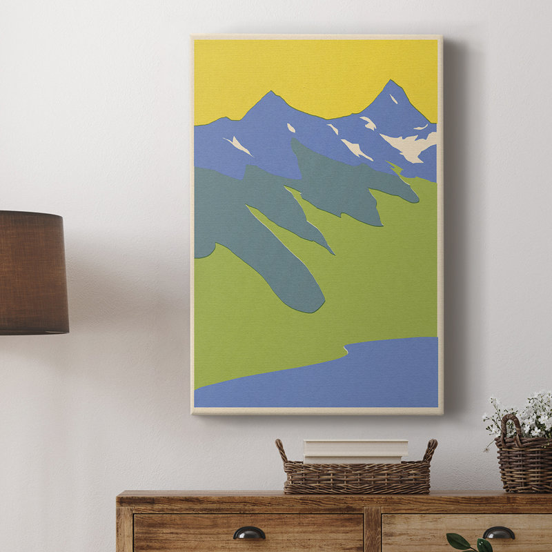 Bright Glacial Lake II - galerie sur mesure Cavas, H 60 po x l 40 po