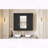 35 Inch Wall Mounted Medicine Cabinet with 4 Shelves - Black-1014699415