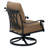 3-Piece Patio Conversation Set with Cushions and 24'' Round Ice Bucket End Table